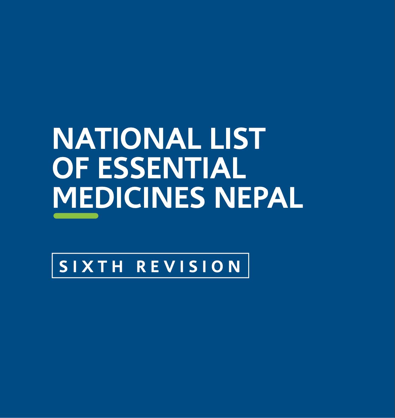 National List of Essential Medicines Nepal